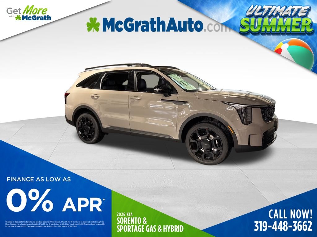 Road Rider Brown 2026 Kia Sorento X-Line EX AWD SUV / Crossover All-Wheel Drive 8-Speed Dual Clutch