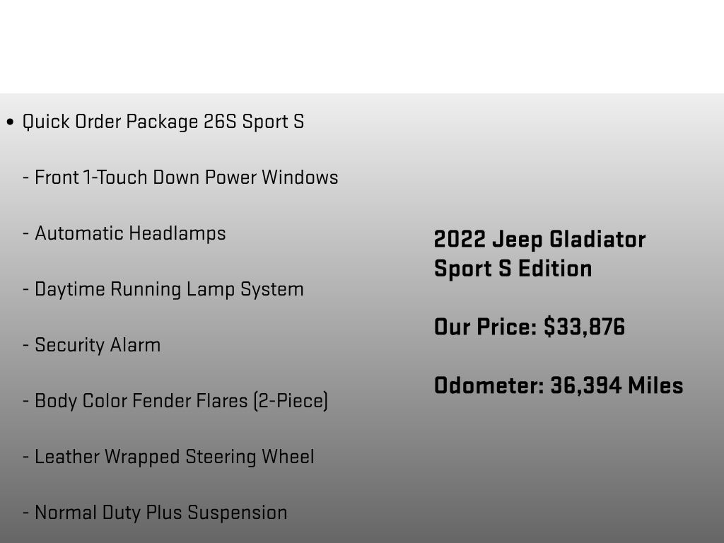 2022 Jeep Gladiator Sport Red at Sutliff Volkswagen