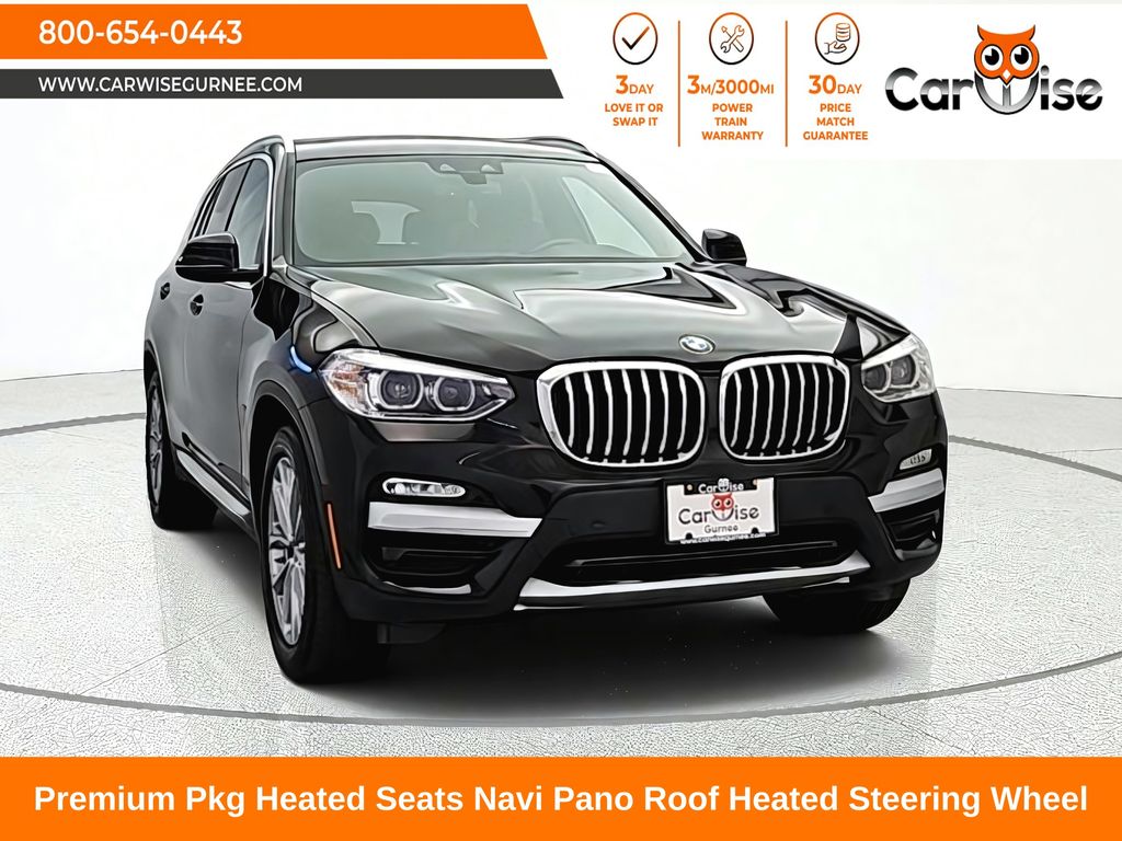 Black 2019 BMW X3 SUV / Crossover All-Wheel Drive 8-Speed Automatic