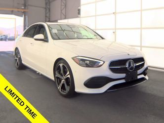 White 2025 Mercedes-Benz C-Class Sedan Rear-Wheel Drive 9-Speed Automatic