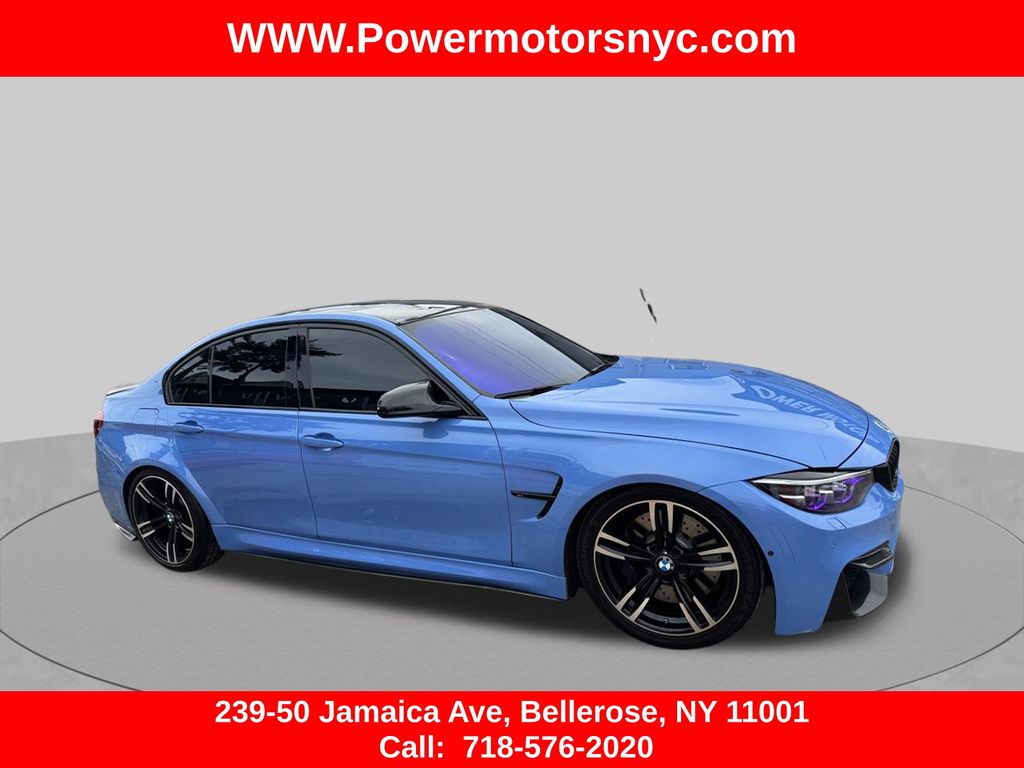 Marina Blue 2017 BMW M3 Sedan Rear-Wheel Drive 6-Speed Manual