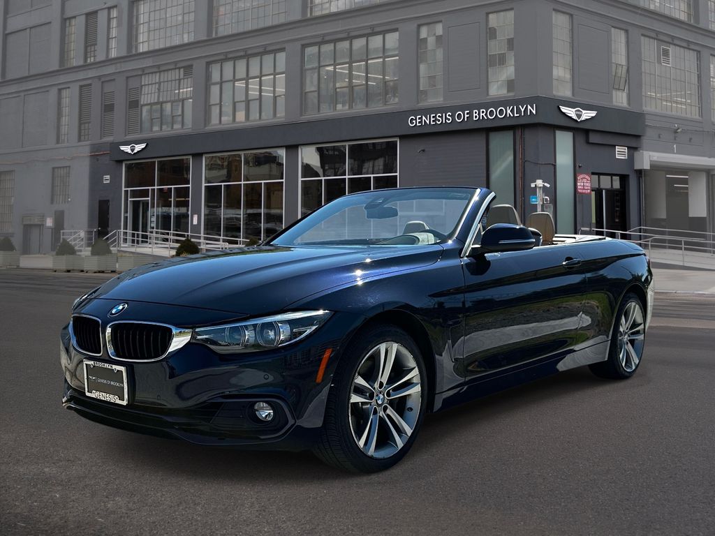 Imperial Blue Metallic 2018 BMW 4 Series Convertible All-Wheel Drive 8-Speed Automatic