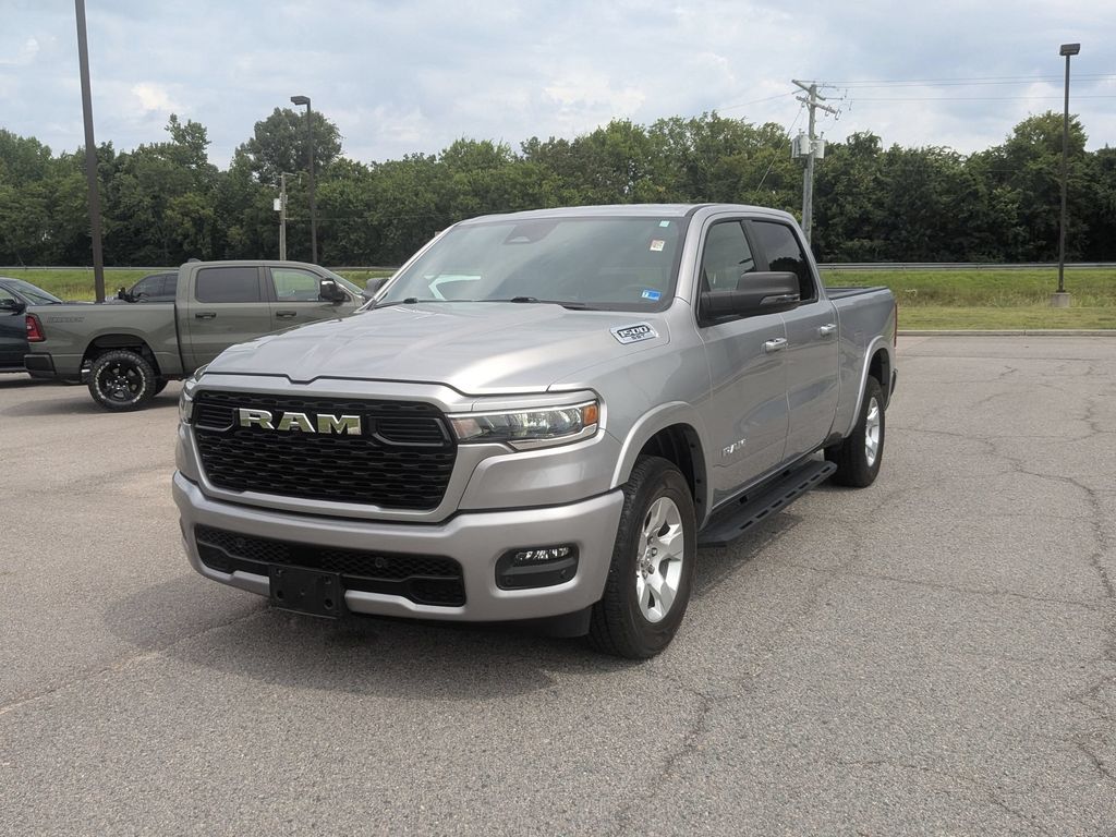 Billet Silver Metallic Clearcoat 2025 RAM 1500 Pickup Truck Four-Wheel Drive 8-Speed Automatic