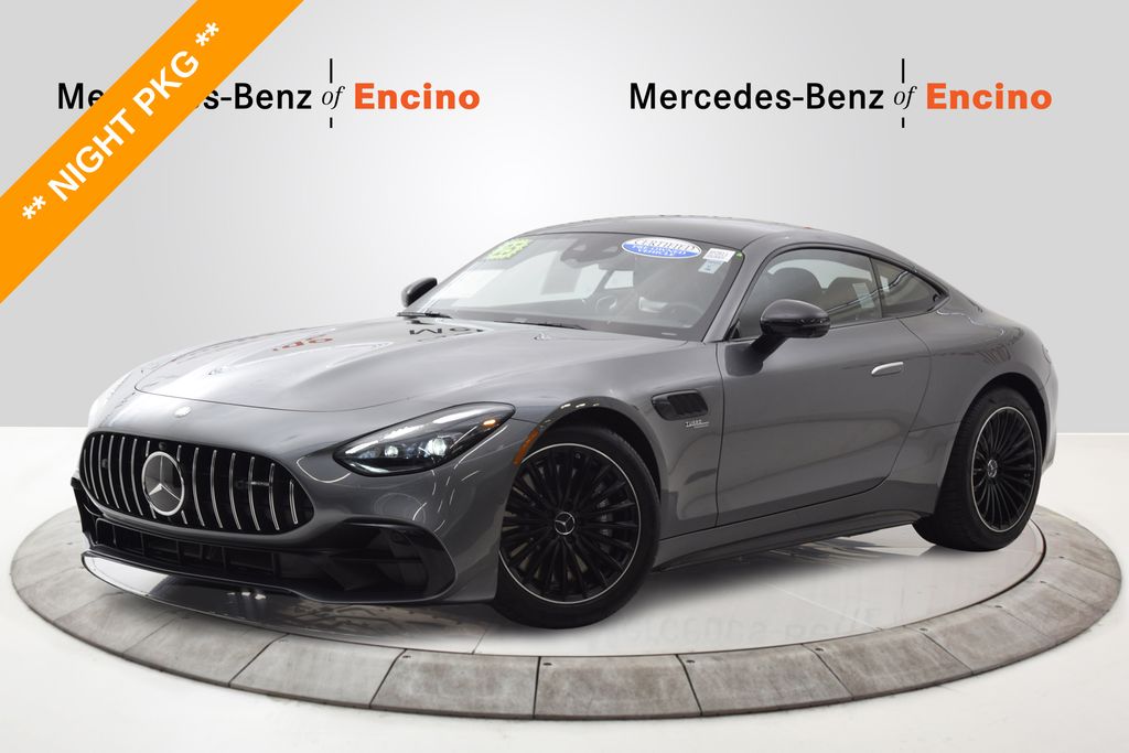 Gray 2025 Mercedes-Benz AMG GT Coupe Rear-Wheel Drive 9-Speed Automatic
