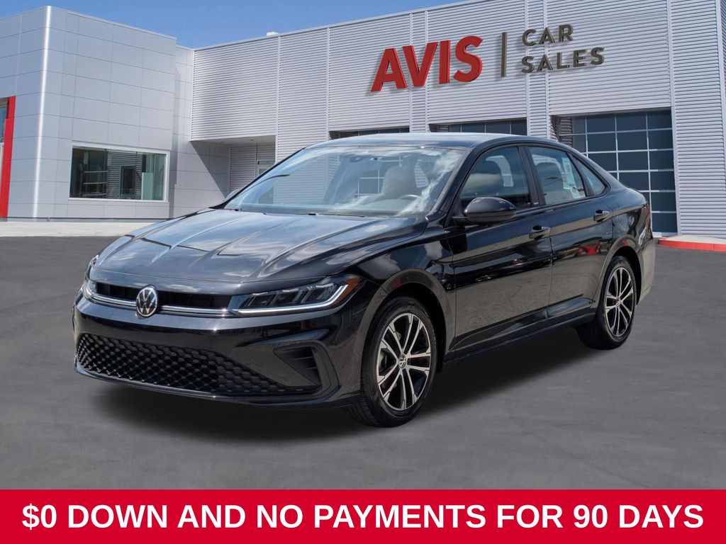 Black 2025 Volkswagen Jetta Sedan Front-Wheel Drive 8-Speed Automatic