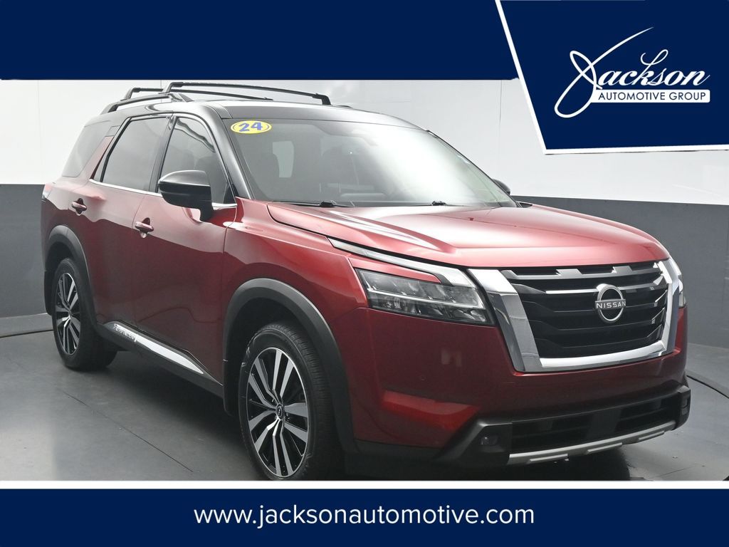 Red (Scarlet Ember) 2024 Nissan Pathfinder SUV / Crossover Front-Wheel Drive 9-Speed Automatic