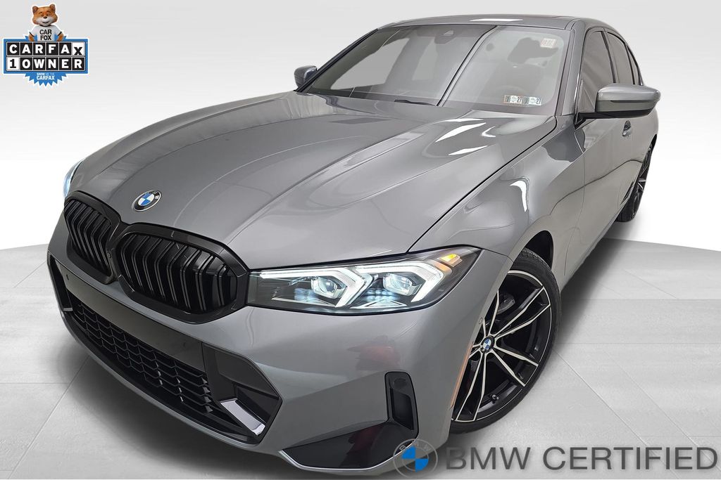 Skyscraper Gray Metallic 2023 BMW 3 Series Sedan All-Wheel Drive 8-Speed Automatic