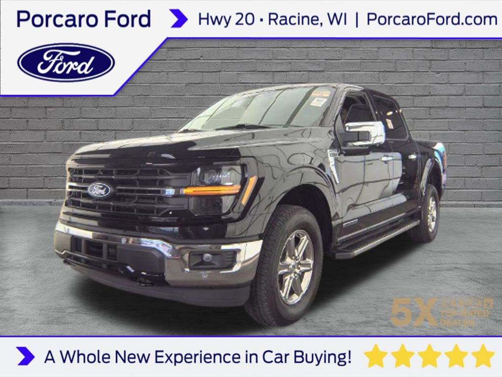 Agate Black Metallic 2024 Ford F-150 Pickup Truck Four-Wheel Drive Automatic