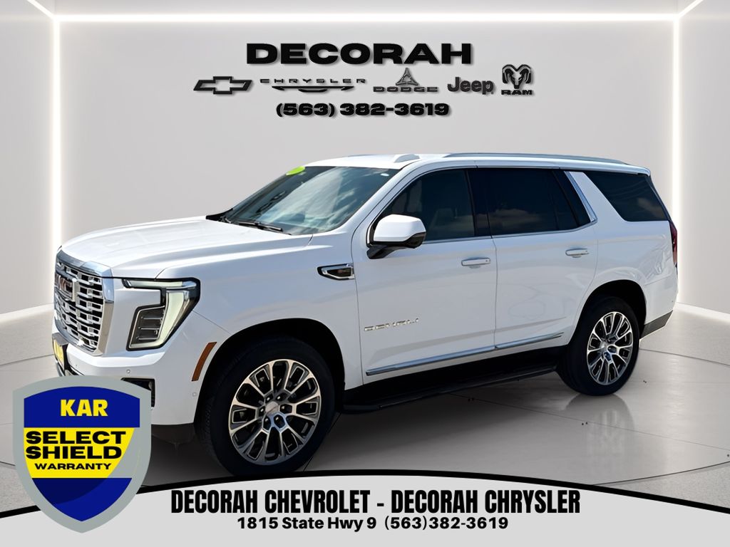 Summit White 2025 GMC Yukon SUV / Crossover Four-Wheel Drive 