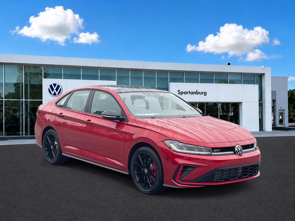 Red 2026 Volkswagen Jetta GLI Sedan Front-Wheel Drive 6-Speed Manual