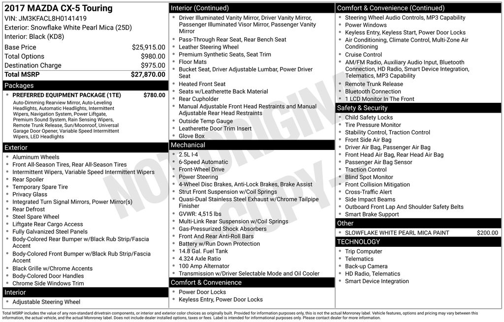 2017 Mazda CX-5 Touring's photo