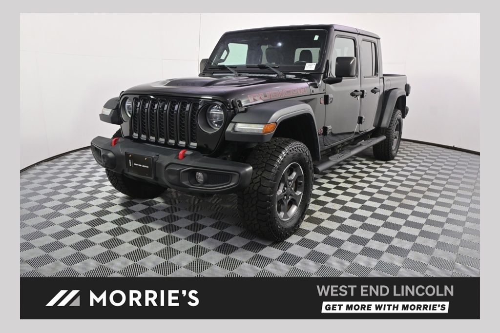 Black Clearcoat 2020 Jeep Gladiator Rubicon Crew Cab 4WD Pickup Truck Four-Wheel Drive 6-Speed Manual