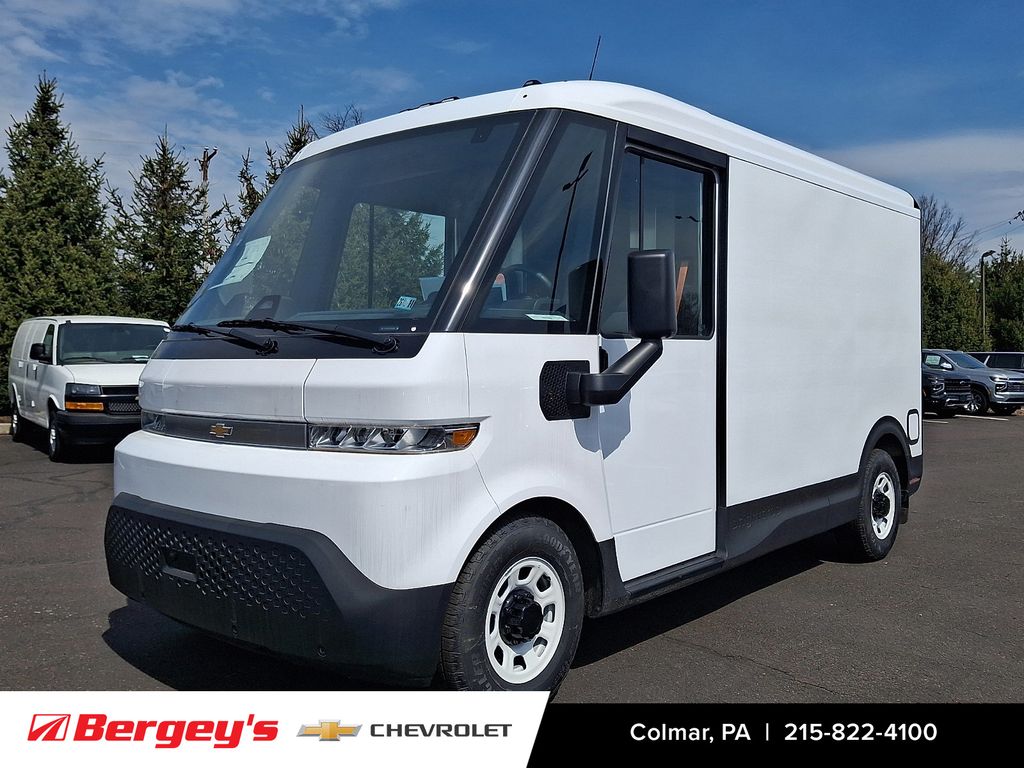 Oyster White 2025 Chevrolet BrightDrop 1-Speed Automatic