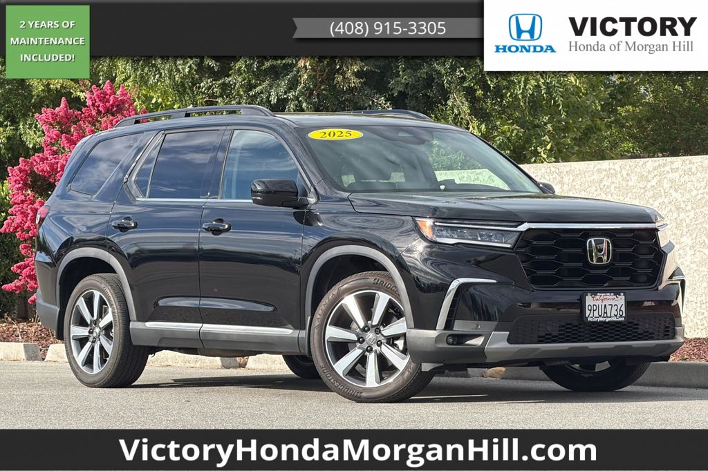 Crystal Black Pearl 2025 Honda Pilot SUV / Crossover All-Wheel Drive Automatic