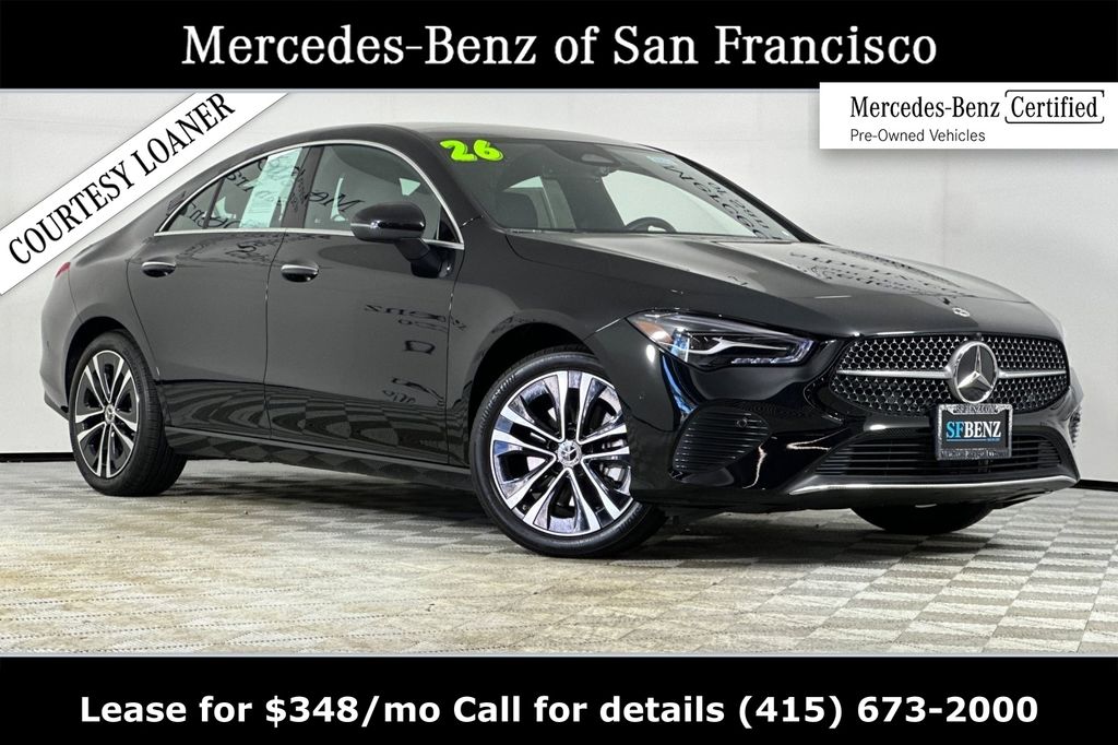 Night Black 2026 Mercedes-Benz CLA 250 4MATIC Coupe All-Wheel Drive 8-Speed Dual Clutch