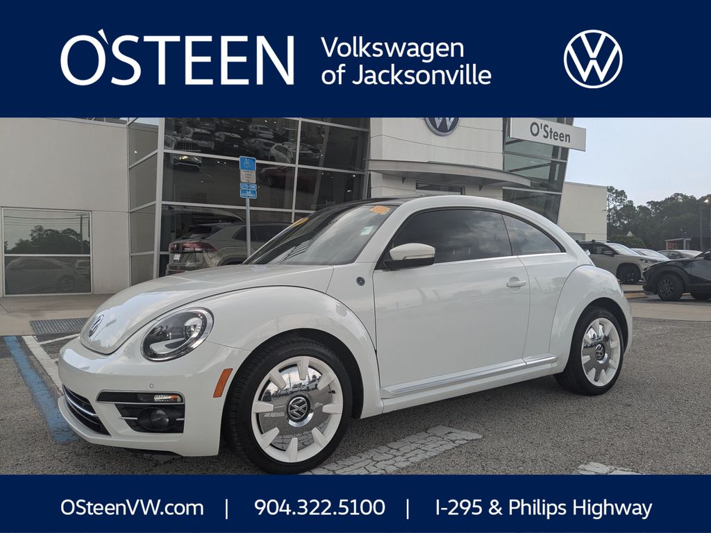 Pure White 2019 Volkswagen Beetle Hatchback Front-Wheel Drive 6-Speed Automatic