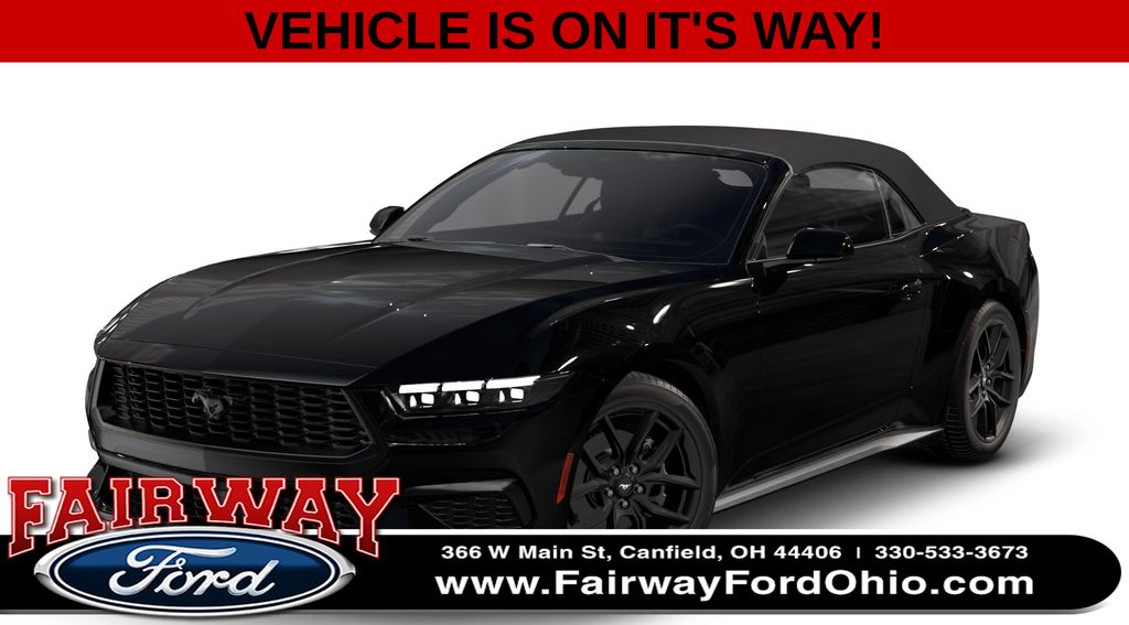 Shadow Black 2026 Ford Mustang Convertible Rear-Wheel Drive Automatic