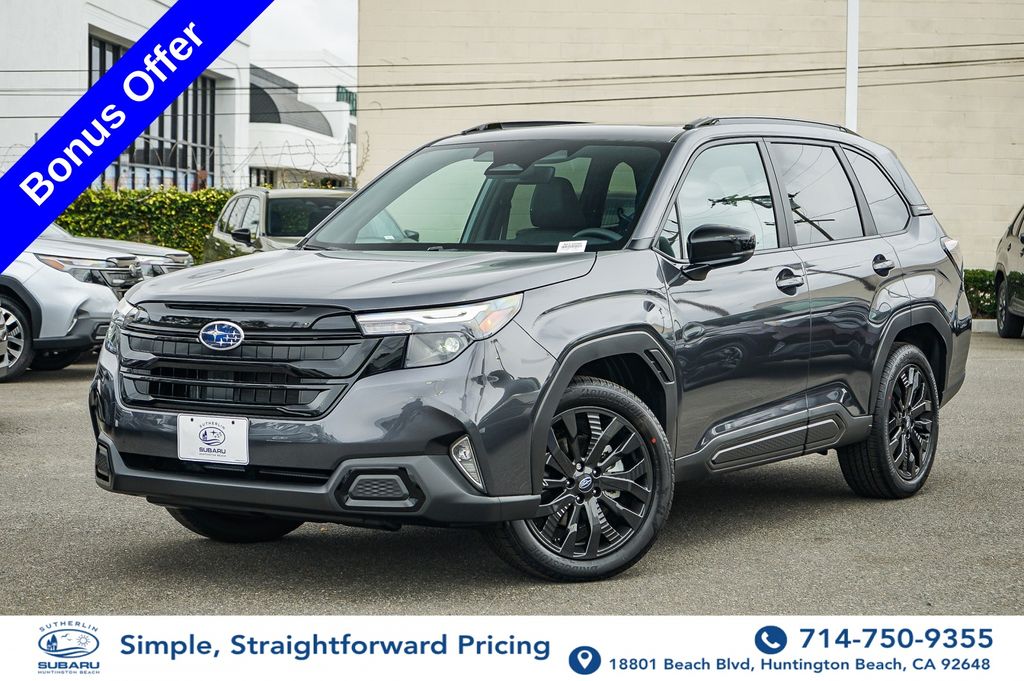 Gray Metallic 2026 Subaru Forester SUV / Crossover All-Wheel Drive Continuously Variable Transmission