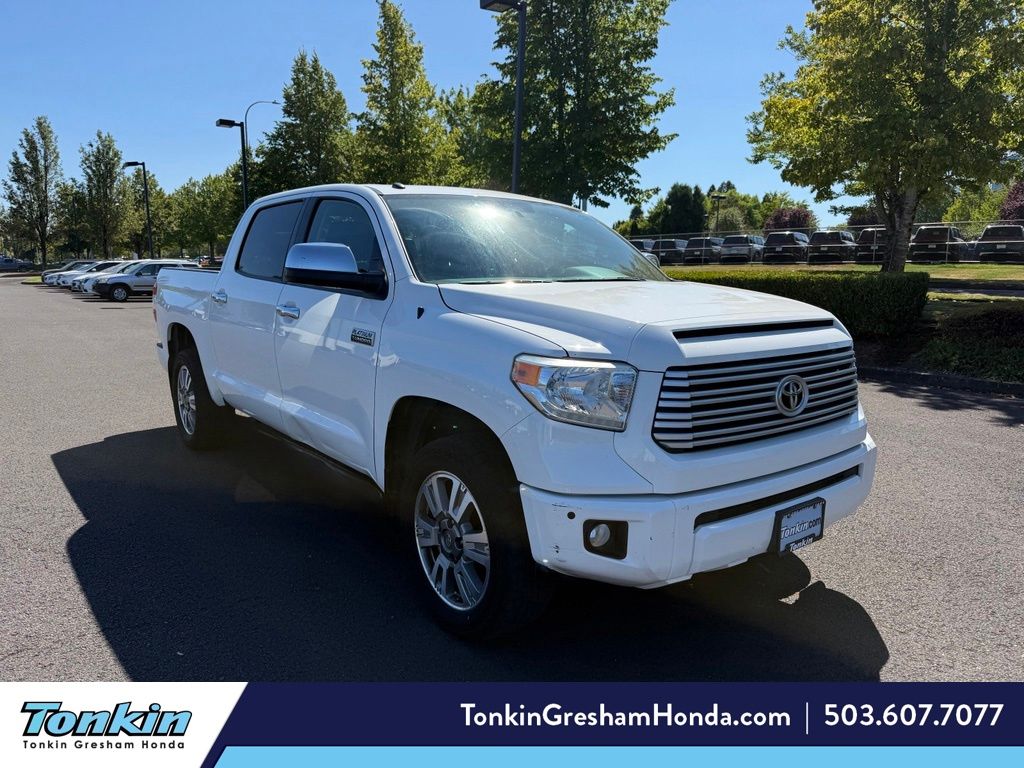 Super White 2017 Toyota Tundra Pickup Truck Four-Wheel Drive 6-Speed Automatic Overdrive