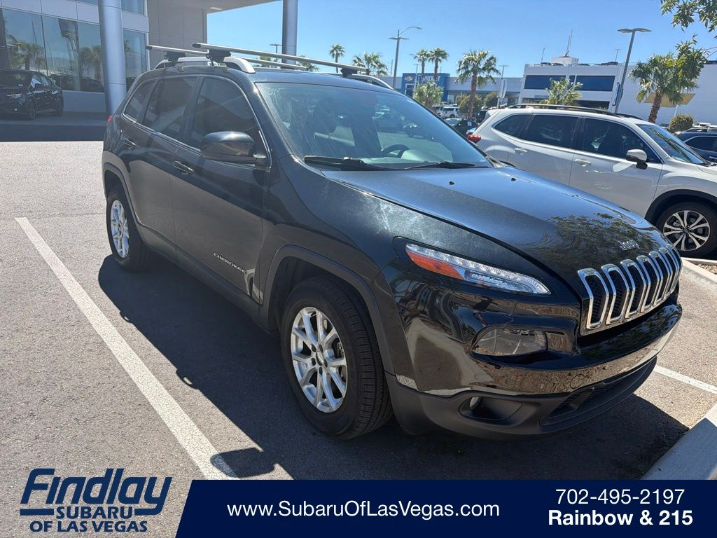 Brilliant Black Crystal Pearlcoat 2015 Jeep Cherokee SUV / Crossover Four-Wheel Drive 9-Speed Automatic