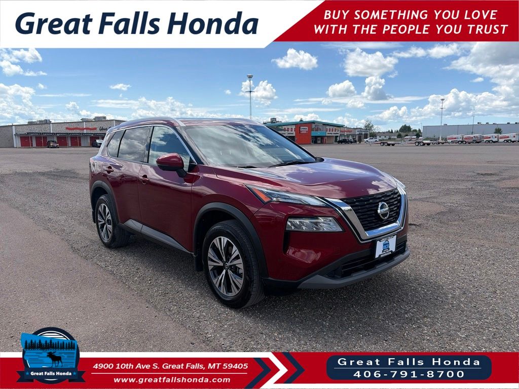 Red (Scarlet Ember Tintcoat) 2021 Nissan Rogue SUV / Crossover All-Wheel Drive Continuously Variable Transmission