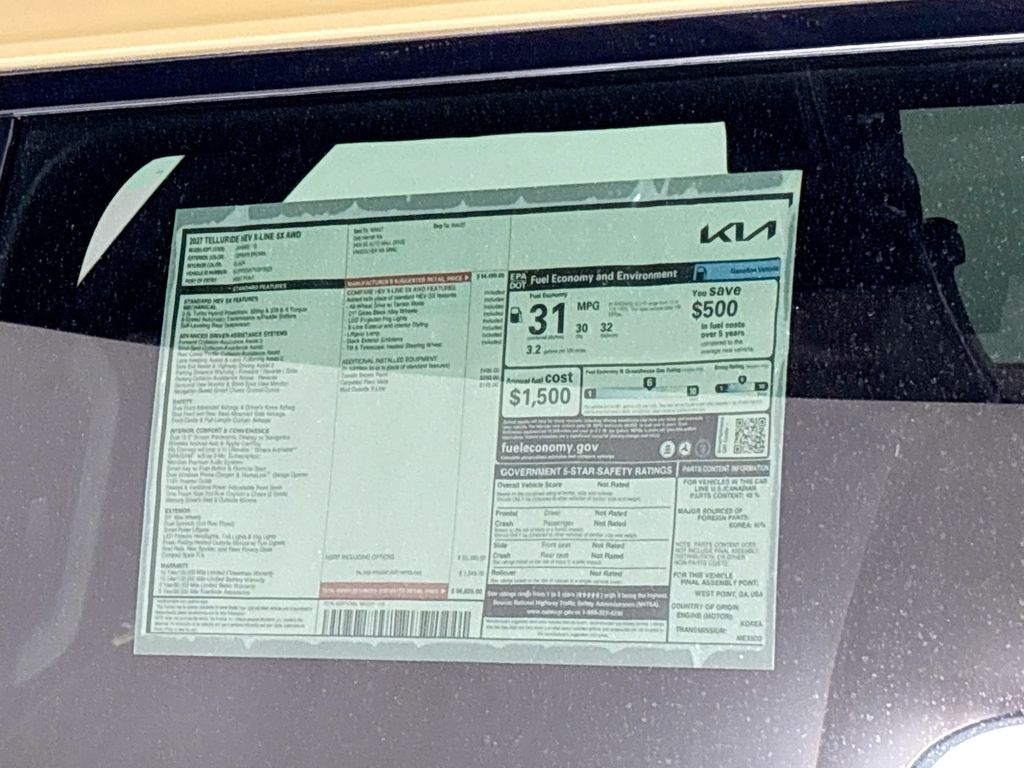 2027 Kia Telluride Hybrid X-Line SX
