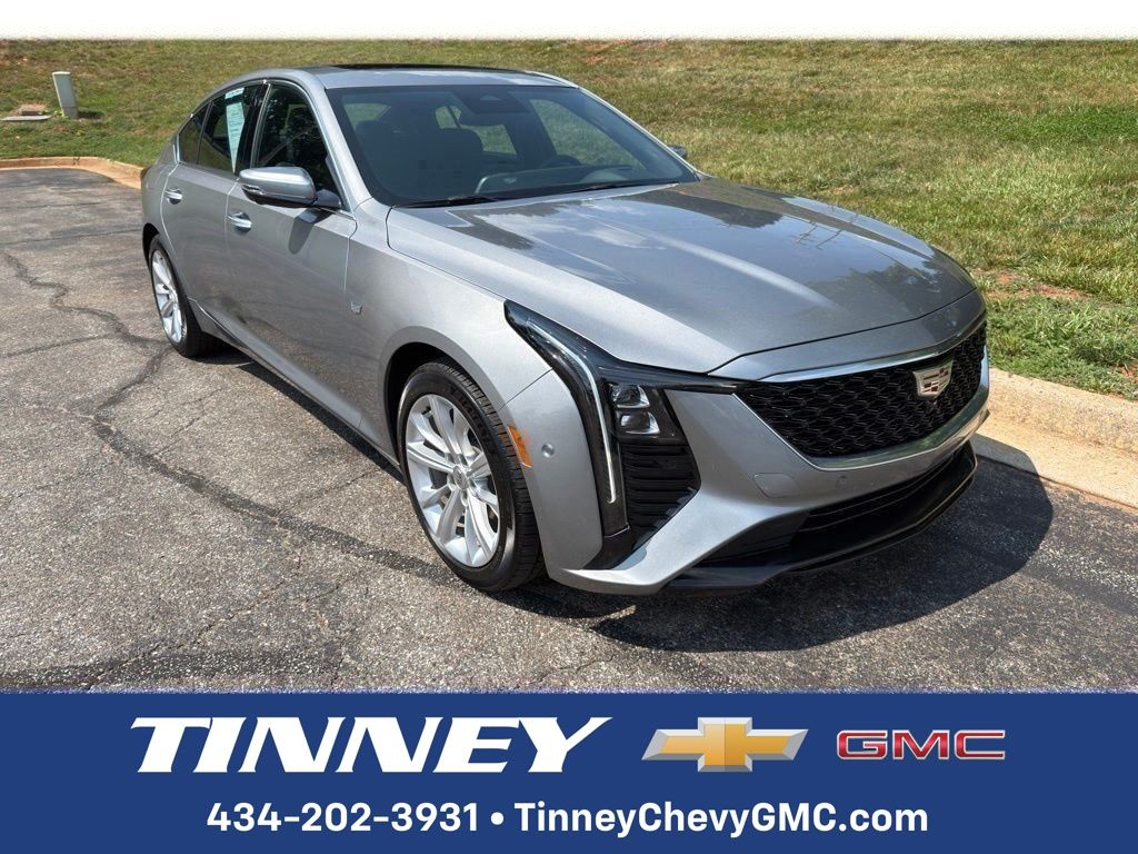 Argent Silver Metallic 2025 Cadillac CT5 Sedan Rear-Wheel Drive Automatic
