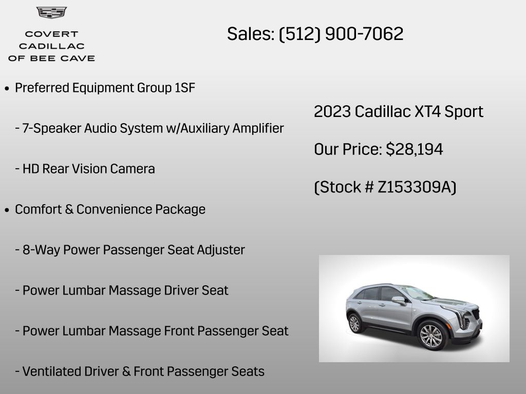 Used Car 2023 Cadillac Xt4  Sport For Sale Under $30,000 In Austin, Texas