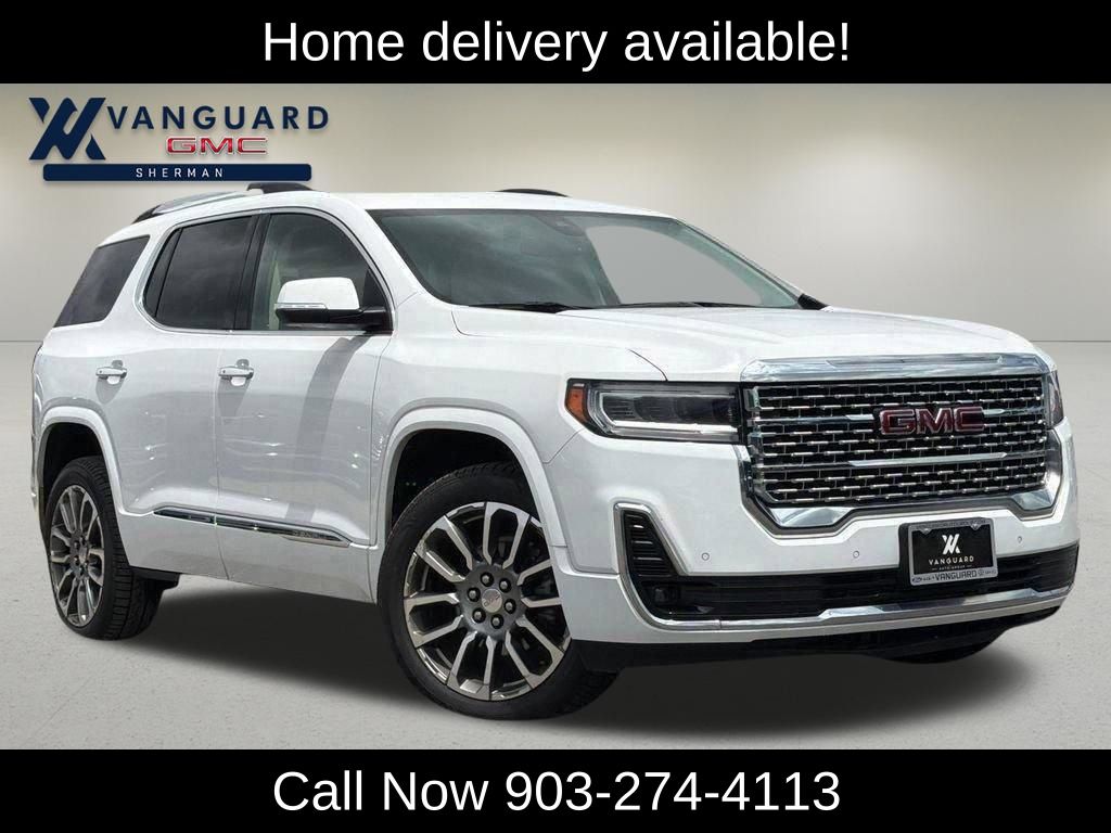 Summit White 2023 GMC Acadia Denali FWD SUV / Crossover Front-Wheel Drive 9-Speed Automatic