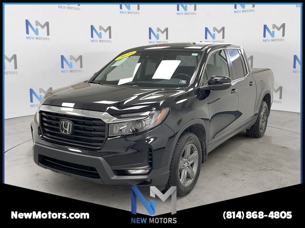 Black 2023 Honda Ridgeline Pickup Truck All-Wheel Drive 9-Speed Automatic