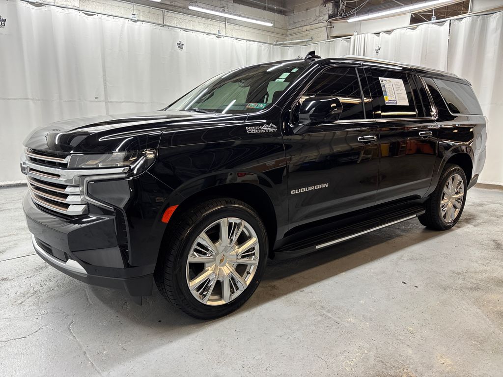 Black 2021 Chevrolet Suburban High Country 4WD SUV / Crossover Four-Wheel Drive