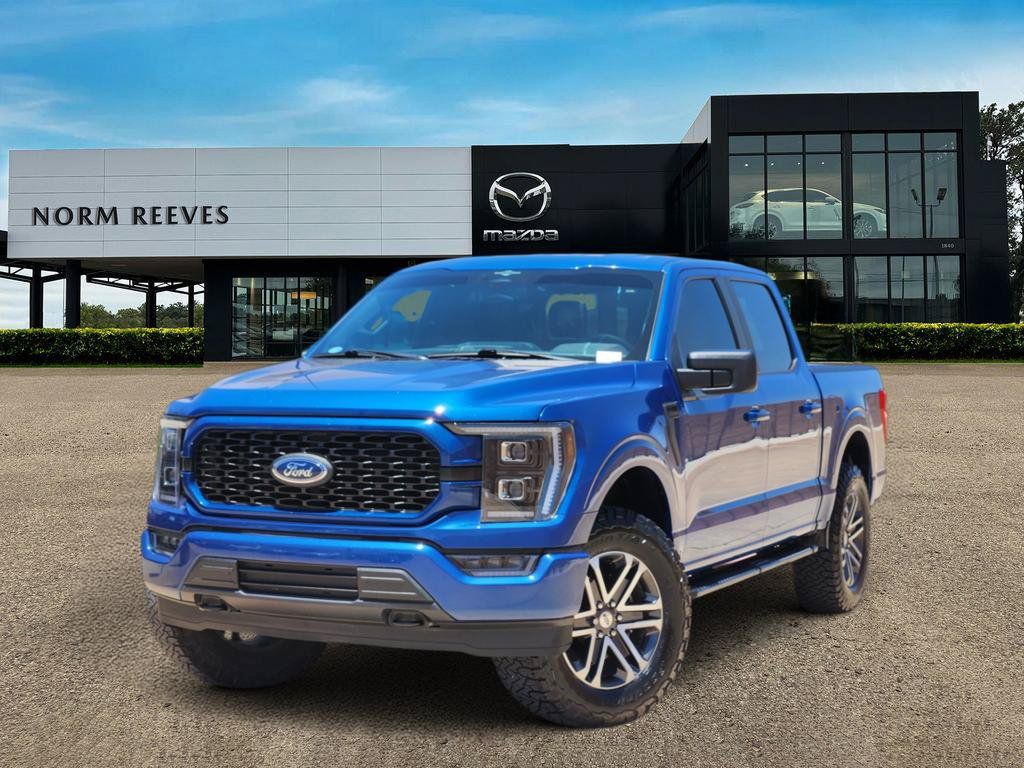 Blue Metallic 2023 Ford F-150 Pickup Truck Four-Wheel Drive Automatic