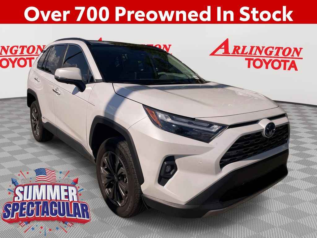White (Wind Chill Pearl) 2024 Toyota RAV4 Hybrid SUV / Crossover All-Wheel Drive Continuously Variable Transmission