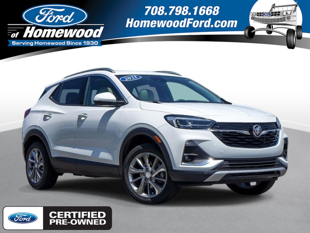 Summit White 2021 Buick Encore GX SUV / Crossover All-Wheel Drive 9-Speed Automatic