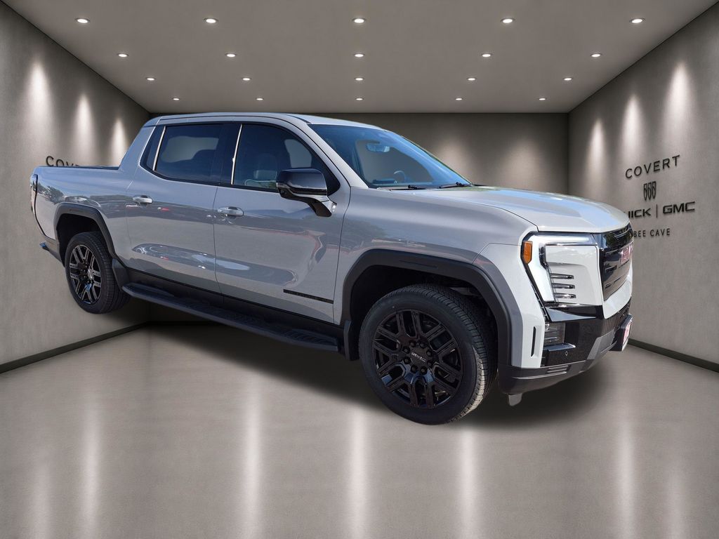 Gray 2026 GMC Sierra EV Elevation Crew Cab (Extended Range) e4WD Pickup Truck All-Wheel Drive 1-Speed Automatic