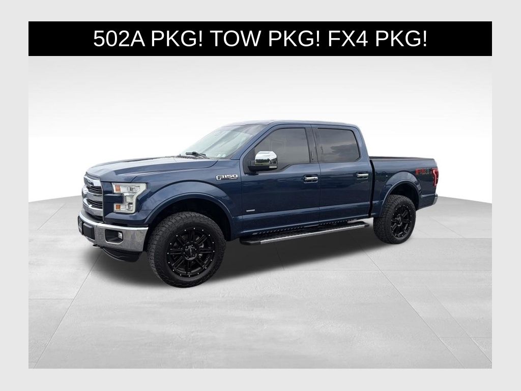 Blue Jeans Metallic 2016 Ford F-150 Pickup Truck Four-Wheel Drive 6-Speed Automatic