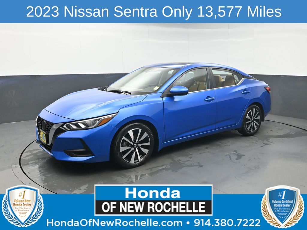 Electric Blue Metallic 2023 Nissan Sentra SV FWD Sedan Front-Wheel Drive Continuously Variable Transmission