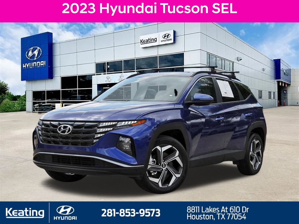 Intense Blue 2023 Hyundai Tucson SEL AWD SUV / Crossover All-Wheel Drive 8-Speed Automatic