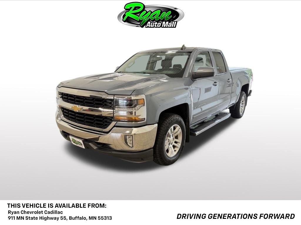 Slate Gray Metallic 2016 Chevrolet Silverado 1500 Pickup Truck Four-Wheel Drive 6-Speed Automatic Overdrive