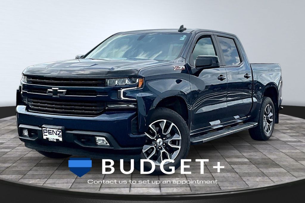 Northsky Blue Metallic 2021 Chevrolet Silverado 1500 Pickup Truck Four-Wheel Drive 8-Speed Automatic