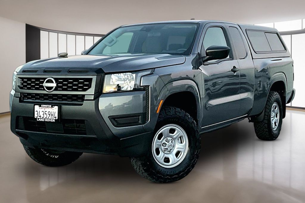 Gray (Gun Metallic) 2025 Nissan Frontier Pickup Truck 4X2 9-Speed Automatic Overdrive