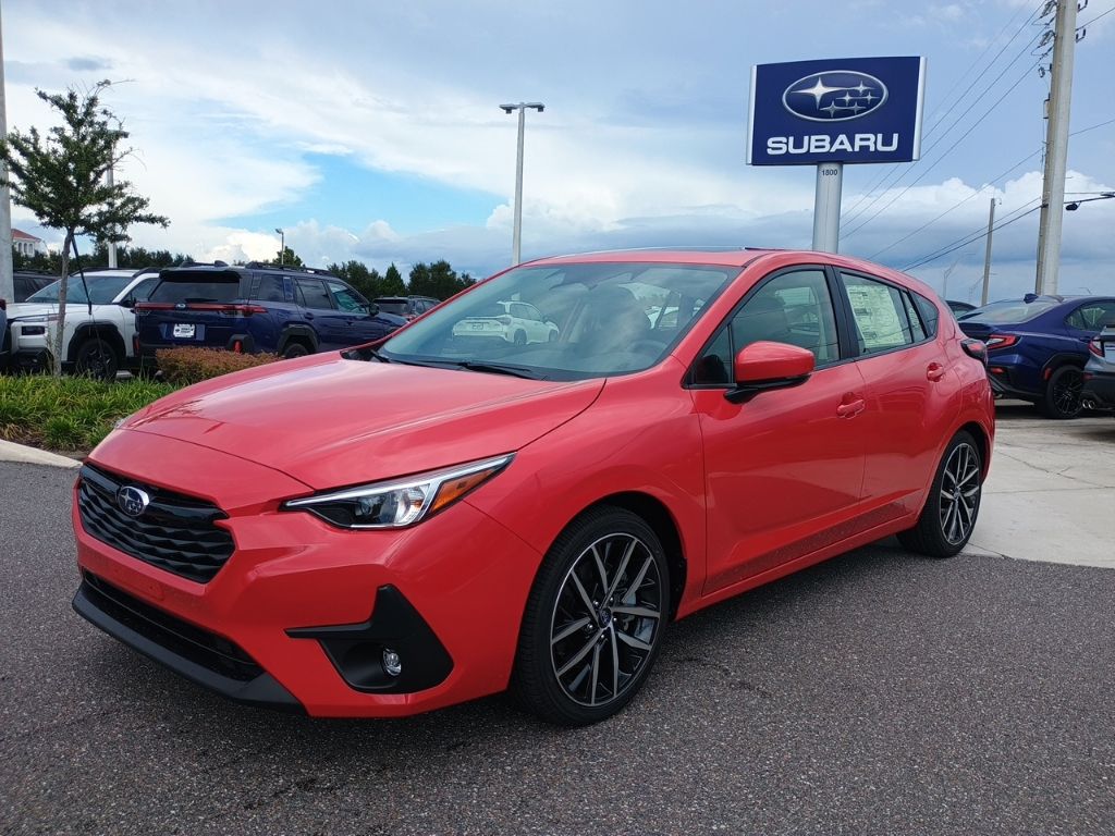 Red 2026 Subaru Impreza Wagon All-Wheel Drive Continuously Variable Transmission