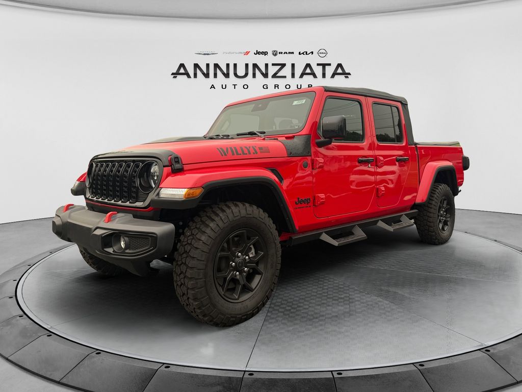 Firecracker Red Clearcoat 2025 Jeep Gladiator Pickup Truck Four-Wheel Drive 8-Speed Automatic