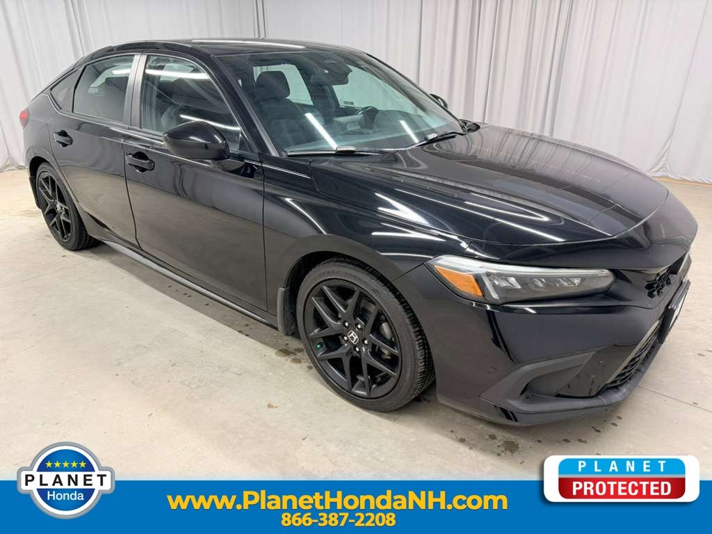 Crystal Black Pearl 2023 Honda Civic Hatchback Hatchback Front-Wheel Drive Continuously Variable Transmission