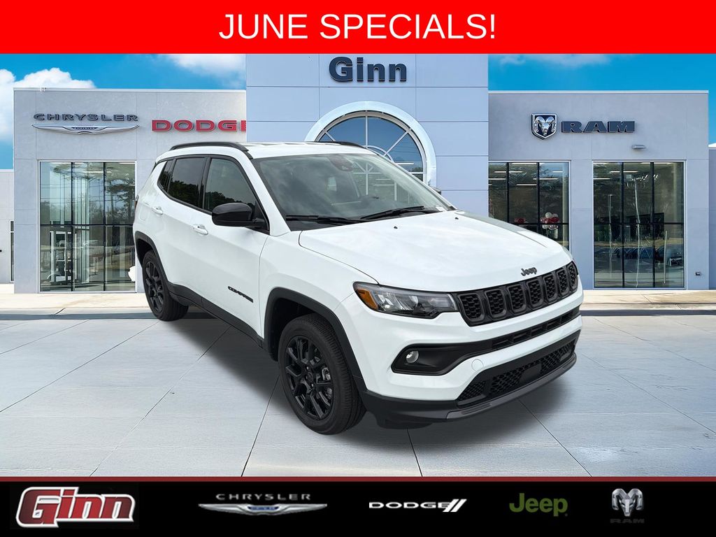 White 2026 Jeep Compass SUV / Crossover Four-Wheel Drive 8-Speed Automatic