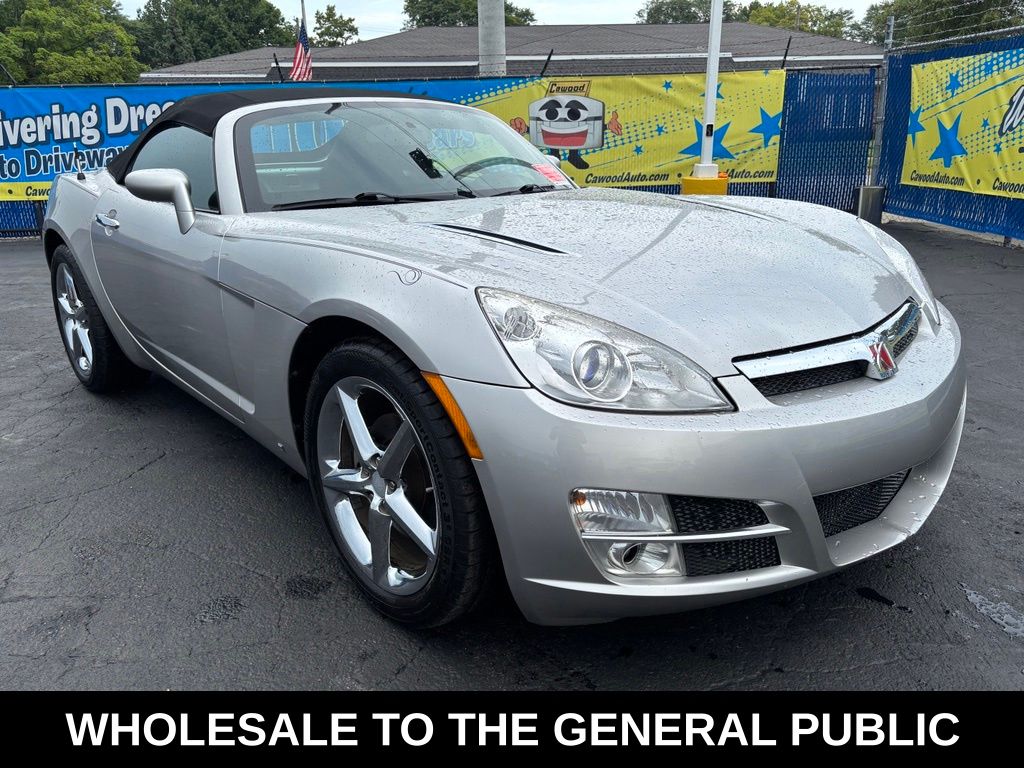 Silver Pearl 2009 Saturn Sky Convertible Rear-Wheel Drive 5-Speed Automatic