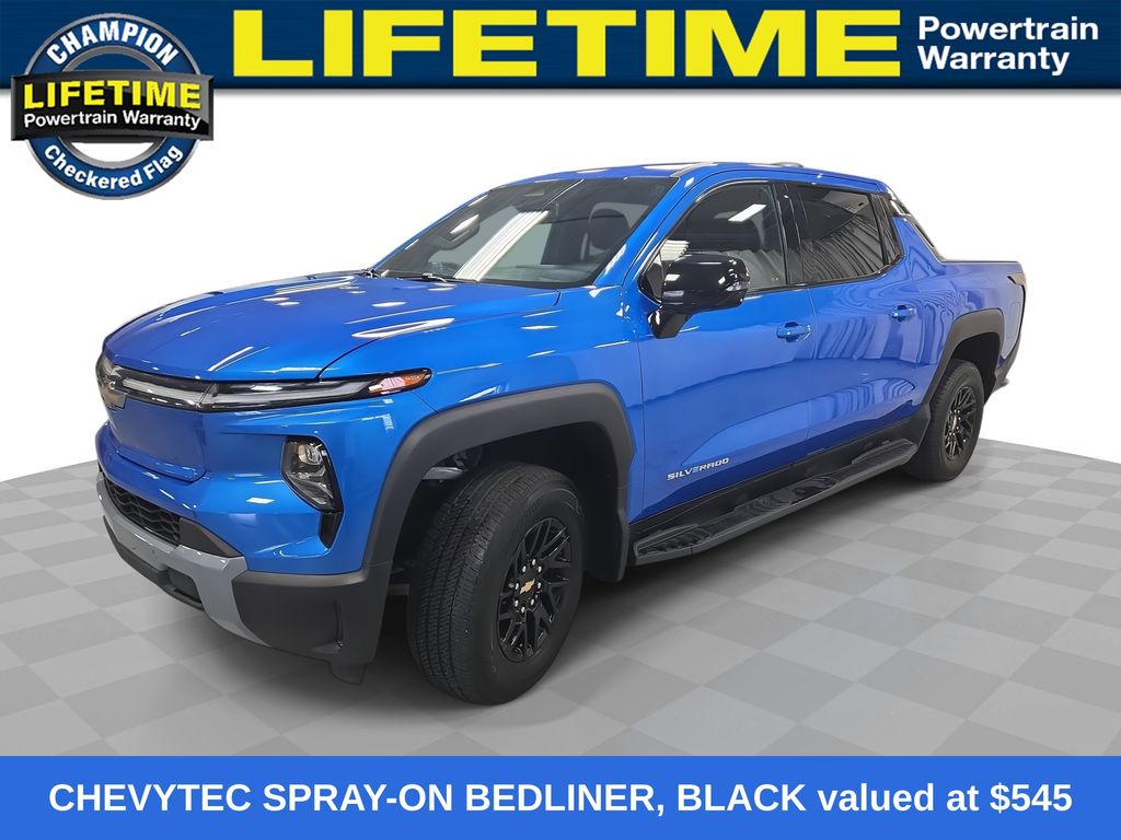 Riptide Blue Metallic 2025 Chevrolet Silverado EV Pickup Truck All-Wheel Drive 1-Speed Automatic