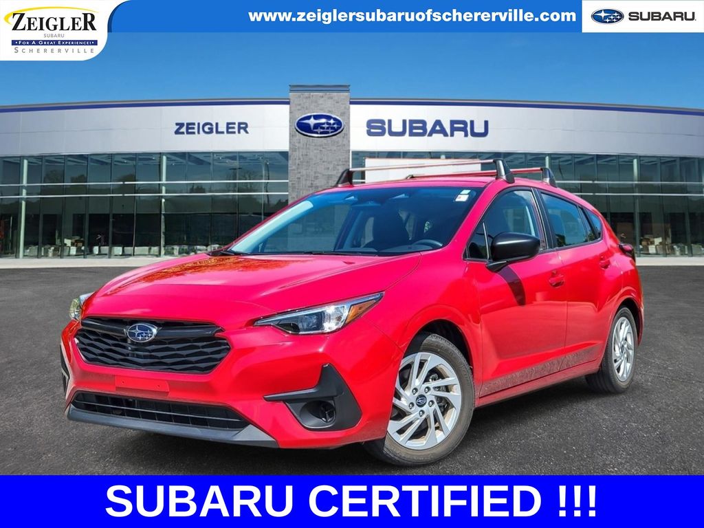 Pure Red 2024 Subaru Impreza Wagon All-Wheel Drive Continuously Variable Transmission