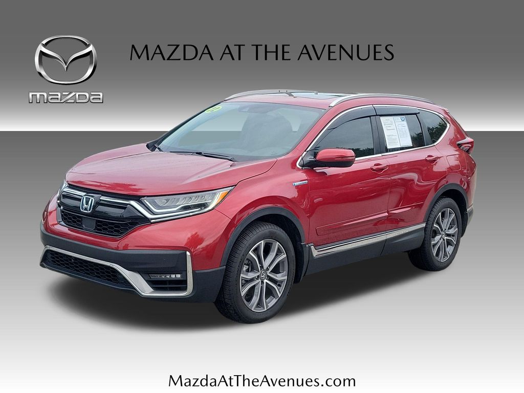 Radiant Red 2022 Honda CR-V Hybrid SUV / Crossover All-Wheel Drive Continuously Variable Transmission