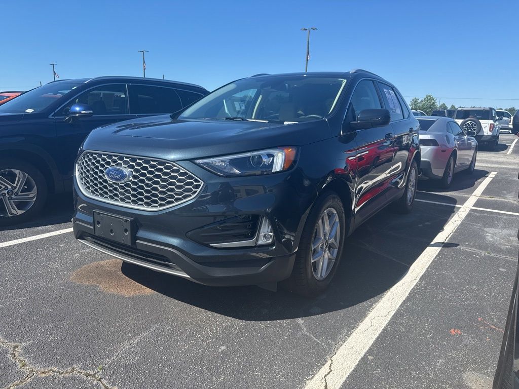 Blue Metallic 2024 Ford Edge SEL AWD SUV / Crossover All-Wheel Drive 8-Speed Automatic
